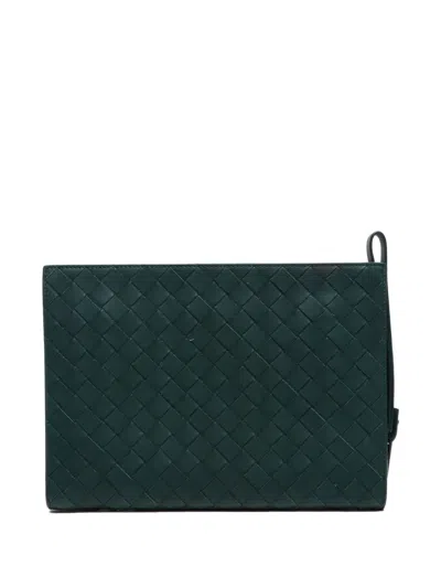 Pre-owned Bottega Veneta 2012-2024 Intrecciato Balfskin Bag In Green