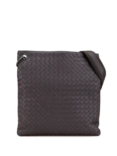 Pre-owned Bottega Veneta 2012-2024 Intrecciato Crossbody Bag In Brown