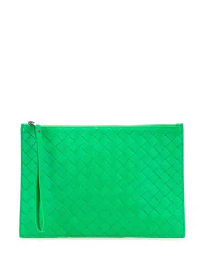 Pre-owned Bottega Veneta 2012-2024 Intrecciato Leather Clutch Bag