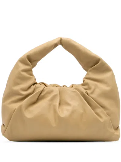 Pre-owned Bottega Veneta 2012-2024 Lambskin The Pouch Shoulder Bag In Brown