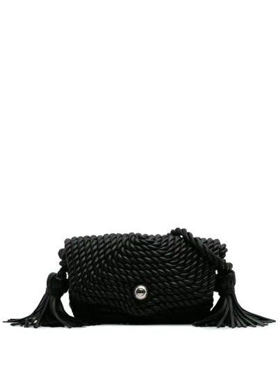 Pre-owned Bottega Veneta 2012-2024 Lambskin Torchon Classic Tasseled Twisted Crossbody Bag