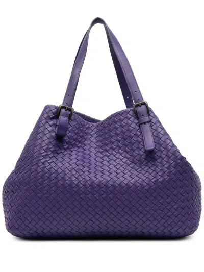 Pre-owned Bottega Veneta 2012-2024 Large Nappa Intrecciato Cesta Tote Bag