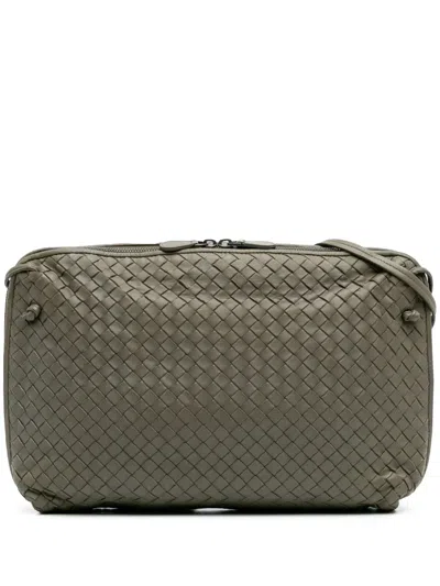 Pre-owned Bottega Veneta 2012-2024 Large Nappa Intrecciato Nodini Crossbody Bag