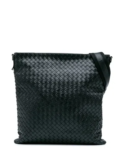 Pre-owned Bottega Veneta 2012-2024 Leather Intrecciato Crossbody Bag
