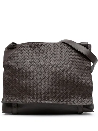 Pre-owned Bottega Veneta 2012-2024 Leather Intrecciato Crossbody Bag