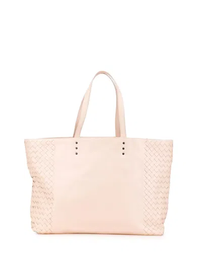Pre-owned Bottega Veneta 2012-2024 Leather Intrecciato Tote Bag In Pink