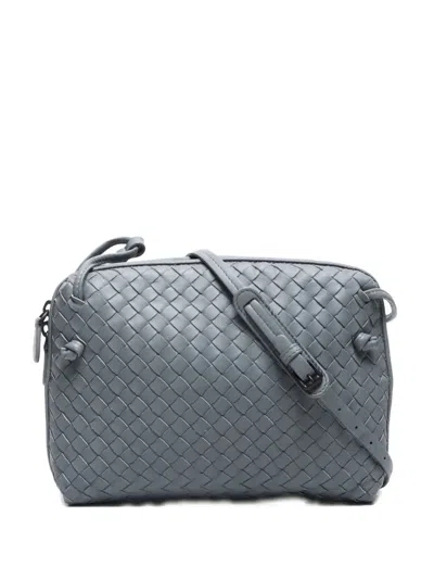 Pre-owned Bottega Veneta 2012-2024 Medium Intrecciato Nodini Cross Body Bag