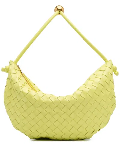 Pre-owned Bottega Veneta 2012-2024 Medium Lambskin Intrecciato Turn Pouch Hobo Bag