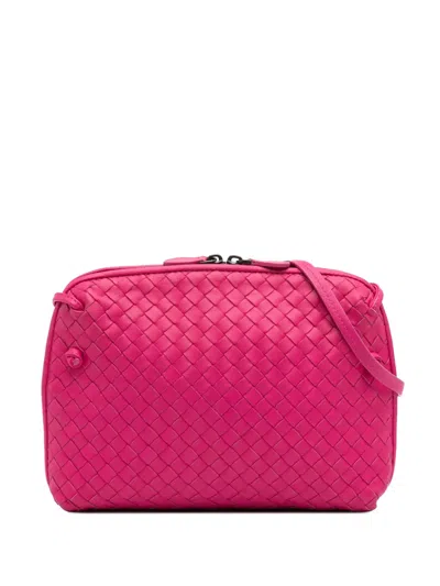 Pre-owned Bottega Veneta 2012-2024 Medium Nappa Intrecciato Nodini Crossbody Bag