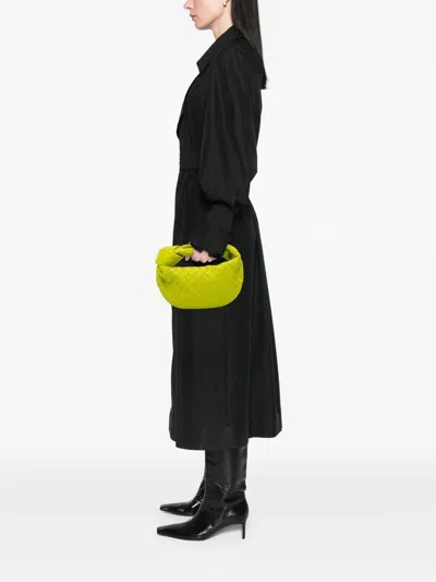 Pre-owned Bottega Veneta 2012-2024 Mini Nappa Intrecciato Jodie Hobo Bag In Green