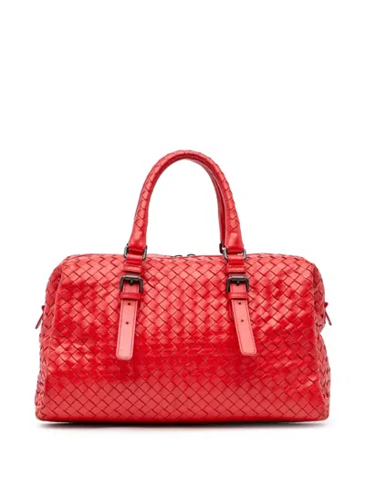 Pre-owned Bottega Veneta 2012-2024 Nappa Intrecciato Boston Bag