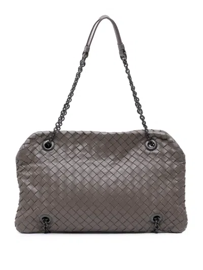 Pre-owned Bottega Veneta 2012-2024 Nappa Intrecciato Duo Shoulder Bag