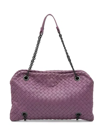 Pre-owned Bottega Veneta 2012-2024 Nappa Intrecciato Duo Shoulder Bag