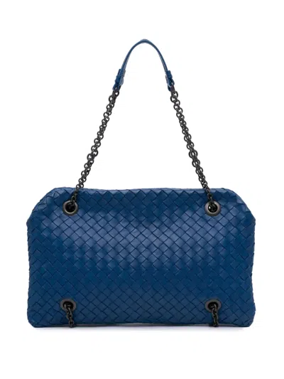 Pre-owned Bottega Veneta 2012-2024 Nappa Intrecciato Duo Shoulder Bag