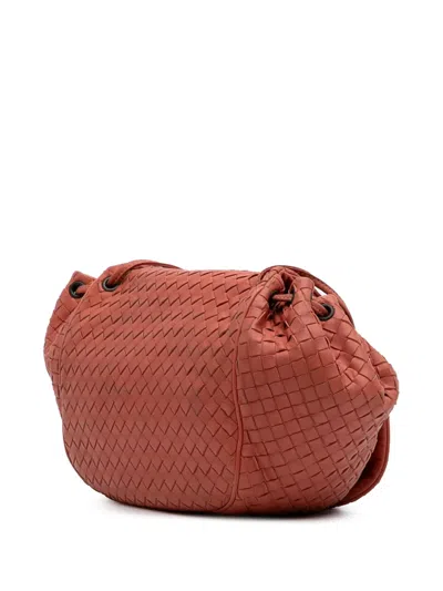Pre-owned Bottega Veneta 2012-2024 Nappa Intrecciato Flap Crossbody Bag