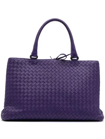 Pre-owned Bottega Veneta 2012-2024 Nappa Intrecciato Milano Tote Bag