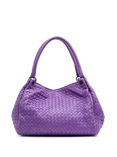 Pre-owned Bottega Veneta 2012-2024 Nappa Intrecciato Parachute Tote Bag