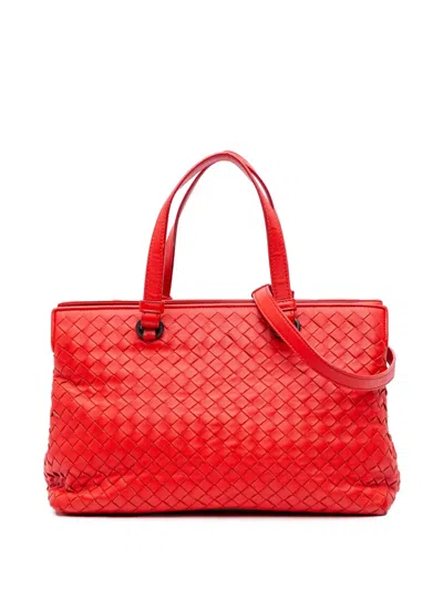 Pre-owned Bottega Veneta 2012-2024 Nappa Intrecciato Satchel