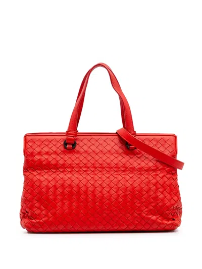 Pre-owned Bottega Veneta 2012-2024 Nappa Intrecciato Satchel