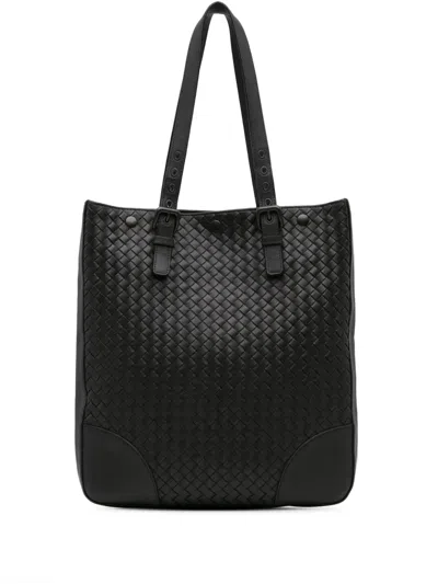 Pre-owned Bottega Veneta 2012-2024 Nappa Intrecciato Tote Bag In Black