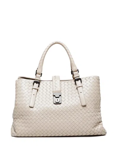 Pre-owned Bottega Veneta 2012-2024 Roma Tote Bag In Neutral