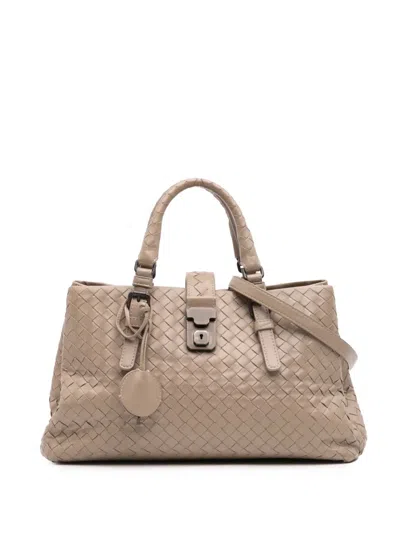 Pre-owned Bottega Veneta 2012-2024 Small Nappa Intrecciato Roma Satchel