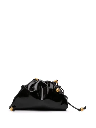 Pre-owned Bottega Veneta 2012-2025 Brushed Calfskin The Mini Pouch Crossbody Bag In Black