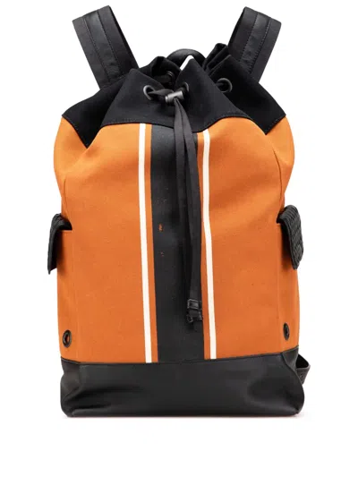 Pre-owned Bottega Veneta 2012-2025 Canvas Drawstring Backpack