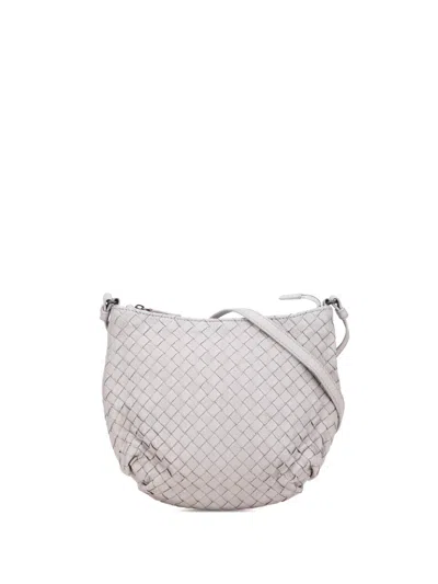 Pre-owned Bottega Veneta 2012-2025 Cervo Intrecciato Crossbody Bag In Purple