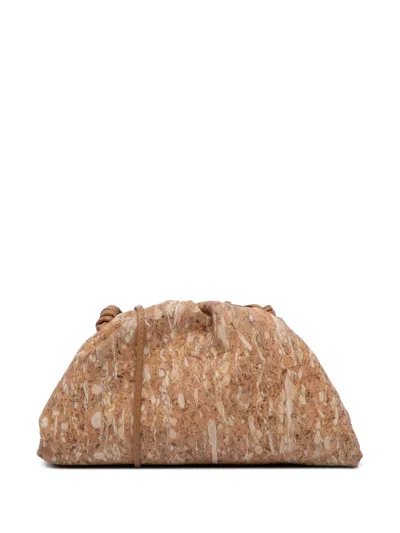 Pre-owned Bottega Veneta 2012-2025 Cork The Mini Pouch Crossbody Bag In Brown