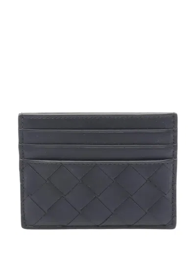 Pre-owned Bottega Veneta 2012-2025 Intrecciato Case Card Holder In Black