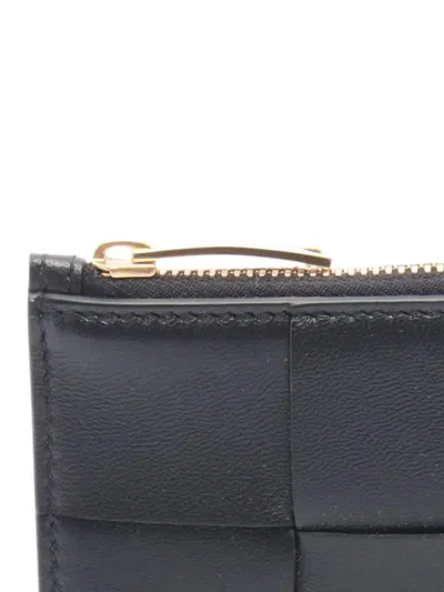 Pre-owned Bottega Veneta 2012-2025 Intrecciato Coin Pouch In Black
