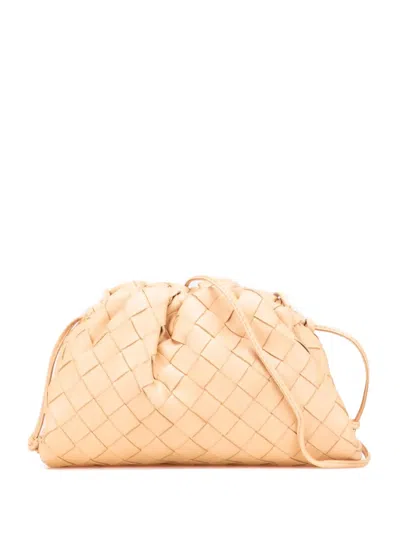 Pre-owned Bottega Veneta 2012-2025 Intrecciato The Mini Pouch Crossbody Bag In Brown
