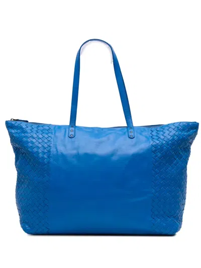 Pre-owned Bottega Veneta 2012-2025 Intrecciato Trimmed Nappa Tote Bag