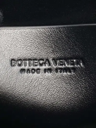 Pre-owned Bottega Veneta 2012-2025 Lambskin Intrecciato Concert Pouch Crossbody Bag In Black