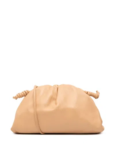 Pre-owned Bottega Veneta 2012-2025 Lambskin The Mini Pouch Crossbody Bag In Brown