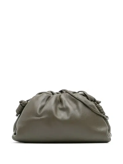 Pre-owned Bottega Veneta 2012-2025 Lambskin The Mini Pouch Crossbody Bag In Brown