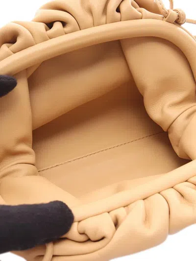 Pre-owned Bottega Veneta 2012-2025 Lambskin The Mini Pouch Crossbody Bag In Brown