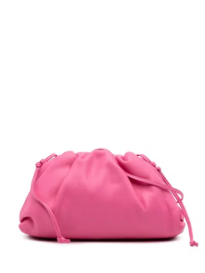Pre-owned Bottega Veneta 2012-2025 Lambskin The Mini Pouch Crossbody Bag In Pink