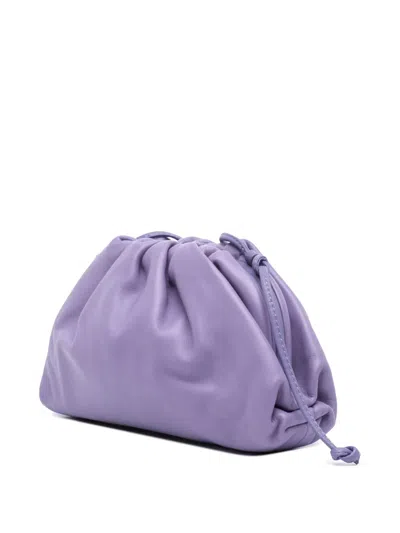 Pre-owned Bottega Veneta 2012-2025 Lambskin The Mini Pouch Crossbody Bag In Purple