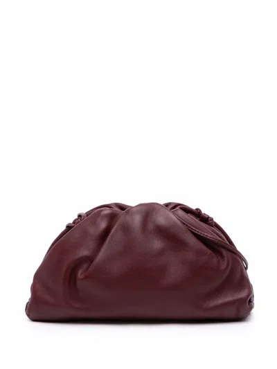 Pre-owned Bottega Veneta 2012-2025 Lambskin The Mini Pouch Crossbody Bag In Red