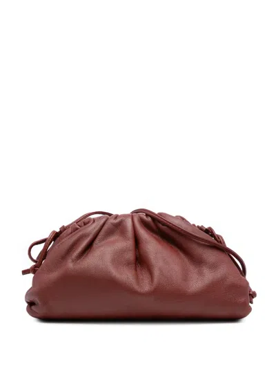 Pre-owned Bottega Veneta 2012-2025 Lambskin The Mini Pouch Crossbody Bag In Red