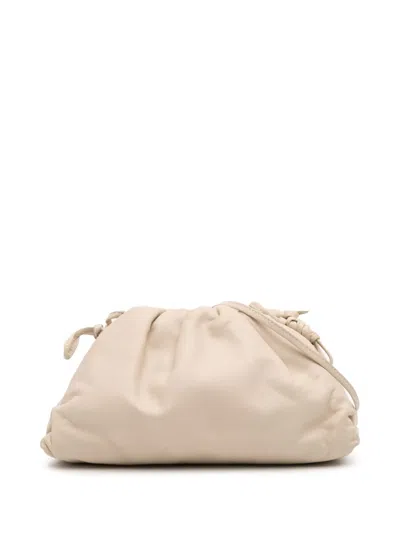 Pre-owned Bottega Veneta 2012-2025 Lambskin The Mini Pouch Crossbody Bag In White