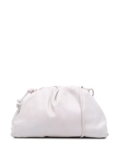 Pre-owned Bottega Veneta 2012-2025 Lambskin The Mini Pouch Crossbody Bag In White