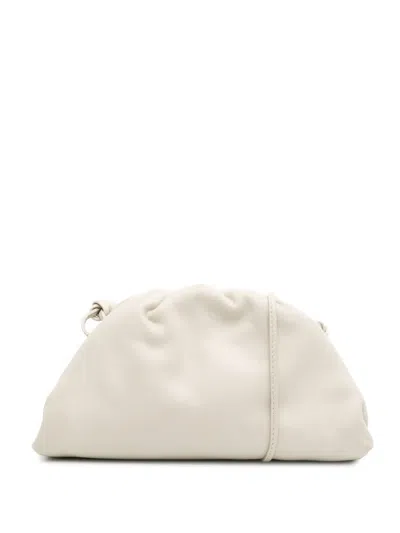Pre-owned Bottega Veneta 2012-2025 Lambskin The Mini Pouch Crossbody Bag In White