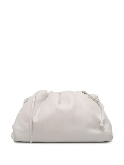 Pre-owned Bottega Veneta 2012-2025 Lambskin The Mini Pouch Crossbody Bag In White