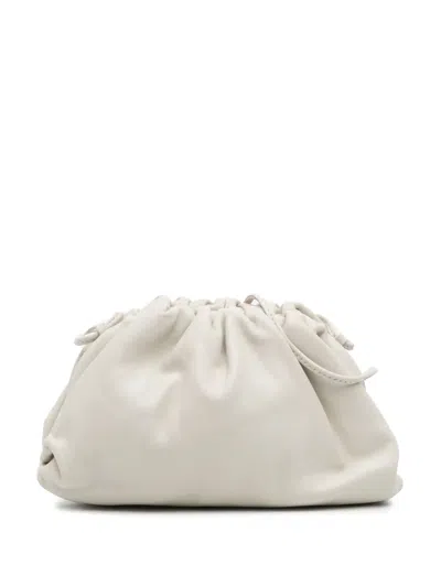 Pre-owned Bottega Veneta 2012-2025 Lambskin The Mini Pouch Crossbody Bag In White