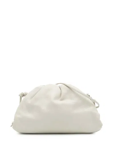 Pre-owned Bottega Veneta 2012-2025 Lambskin The Mini Pouch Crossbody Bag In White