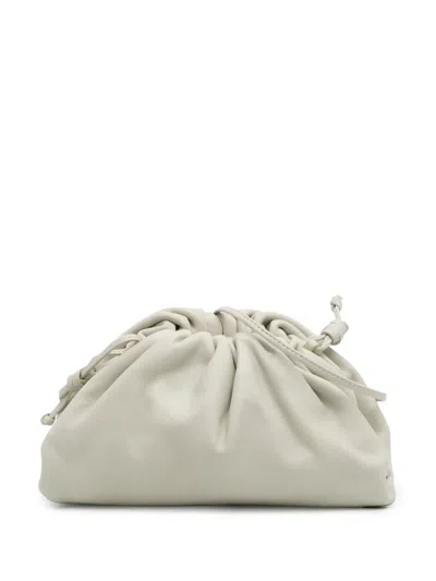 Pre-owned Bottega Veneta 2012-2025 Lambskin The Mini Pouch Crossbody Bag In White