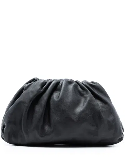 Pre-owned Bottega Veneta 2012-2025 Lambskin The Pouch Clutch Bag In Black